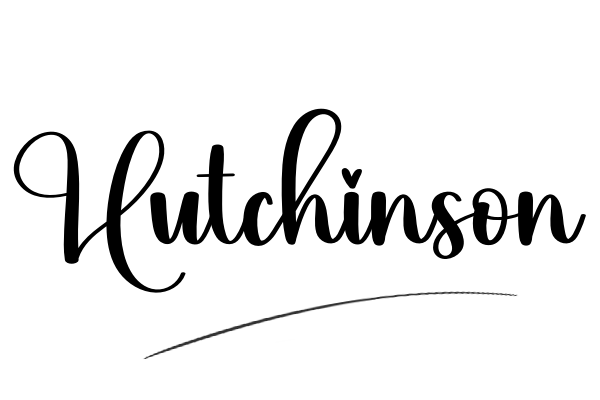 The best stylish Hutchinson name signature simple easy in English