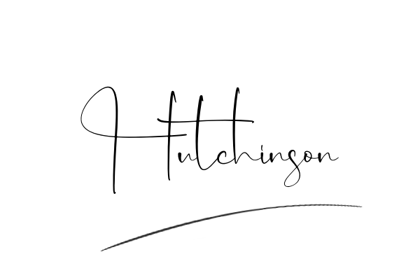 The best stylish Hutchinson name signature simple easy in English