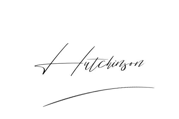 The best stylish Hutchinson name signature simple easy in English