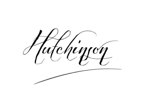 The best stylish Hutchinson name signature simple easy in English