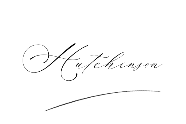 The best stylish Hutchinson name signature simple easy in English