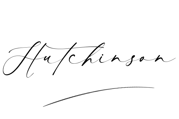 The best stylish Hutchinson name signature simple easy in English