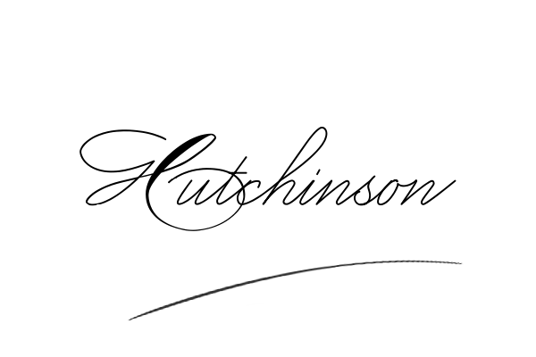 The best stylish Hutchinson name signature simple easy in English