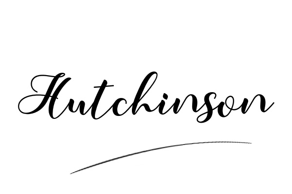 The best stylish Hutchinson name signature simple easy in English