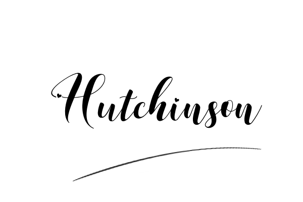 The best stylish Hutchinson name signature simple easy in English