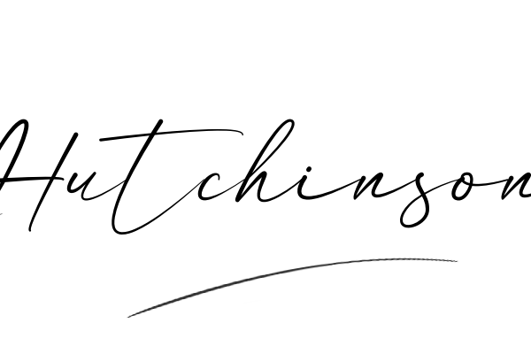 The best stylish Hutchinson name signature simple easy in English