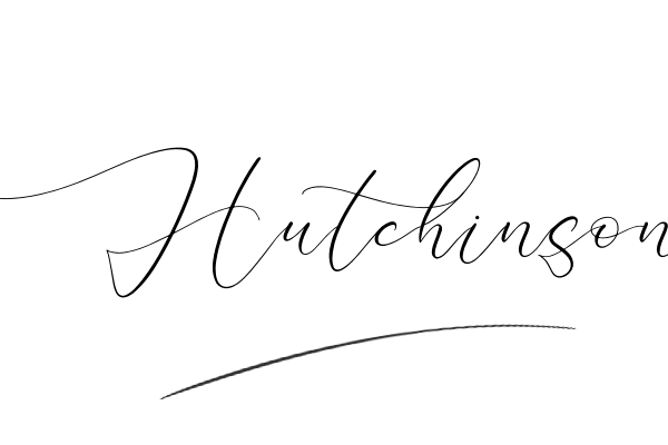 The best stylish Hutchinson name signature simple easy in English