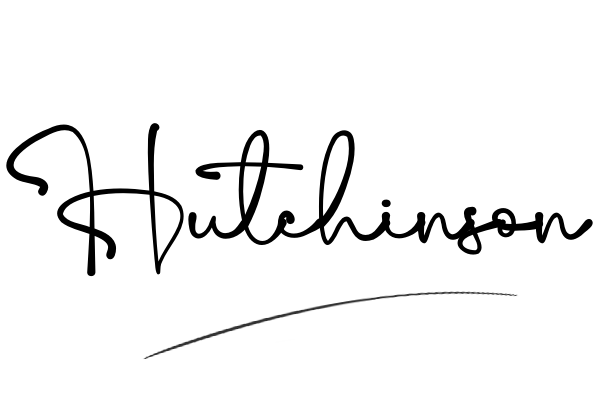 The best stylish Hutchinson name signature simple easy in English