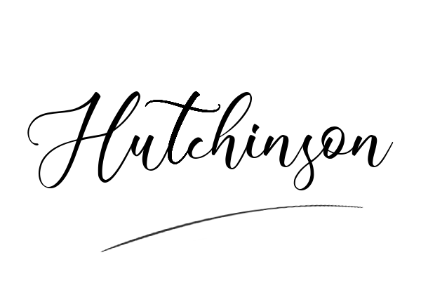 The best stylish Hutchinson name signature simple easy in English