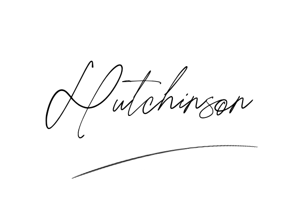 The best stylish Hutchinson name signature simple easy in English