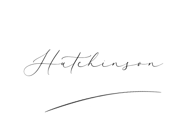 The best stylish Hutchinson name signature simple easy in English
