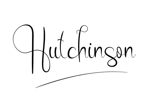 The best stylish Hutchinson name signature simple easy in English