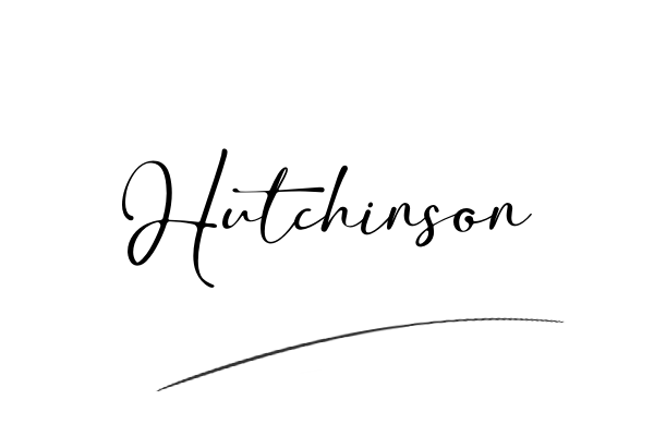 The best stylish Hutchinson name signature simple easy in English