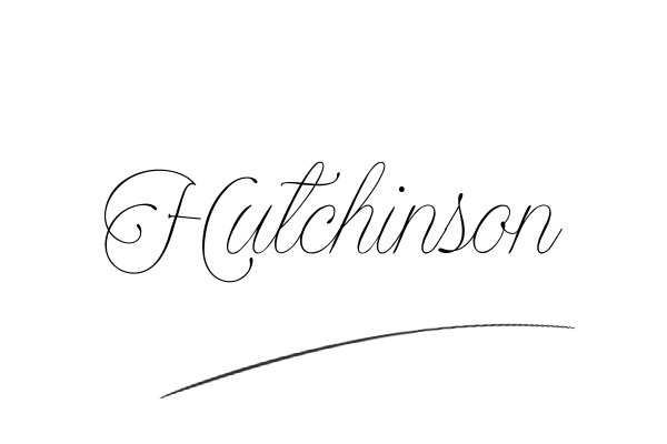 The best stylish Hutchinson name signature simple easy in English