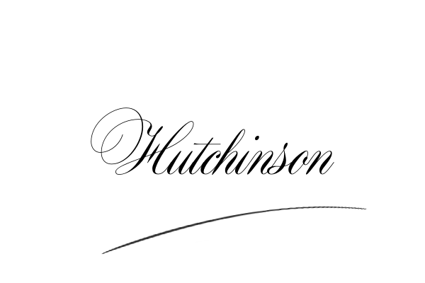 The best stylish Hutchinson name signature simple easy in English