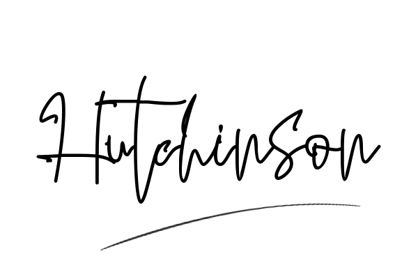 The best stylish Hutchinson name signature simple easy in English