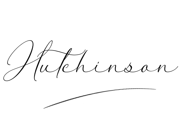 The best stylish Hutchinson name signature simple easy in English