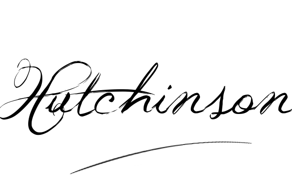 The best stylish Hutchinson name signature simple easy in English