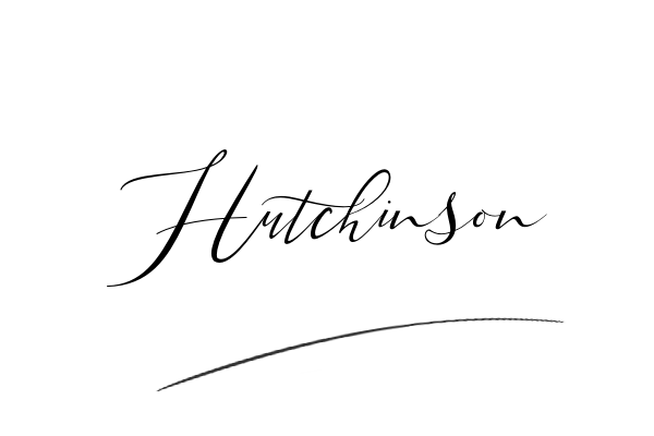 The best stylish Hutchinson name signature simple easy in English