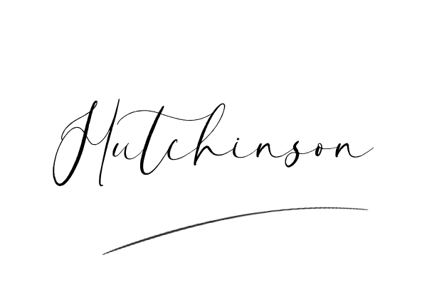 The best stylish Hutchinson name signature simple easy in English