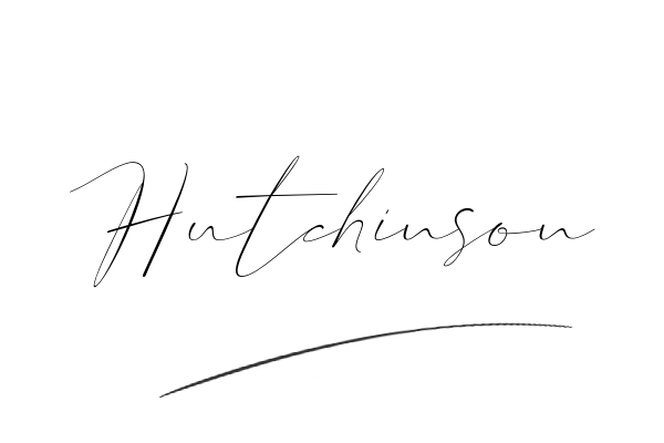 The best stylish Hutchinson name signature simple easy in English