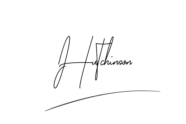 The best stylish Hutchinson name signature simple easy in English