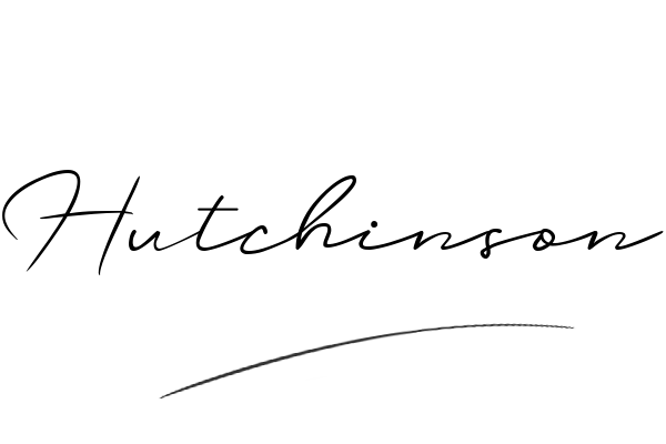 The best stylish Hutchinson name signature simple easy in English