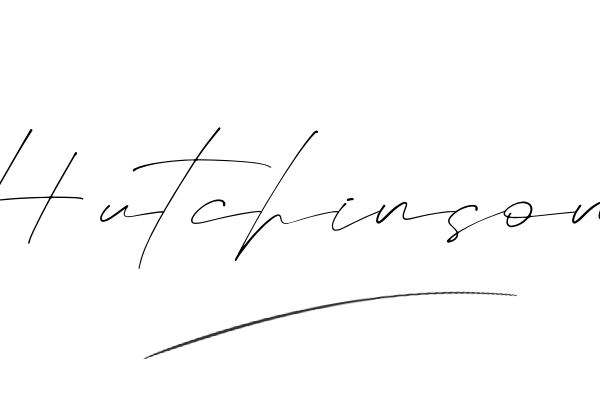 The best stylish Hutchinson name signature simple easy in English