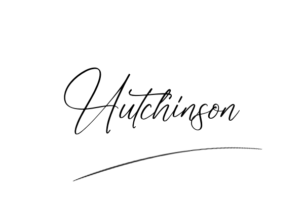 The best stylish Hutchinson name signature simple easy in English