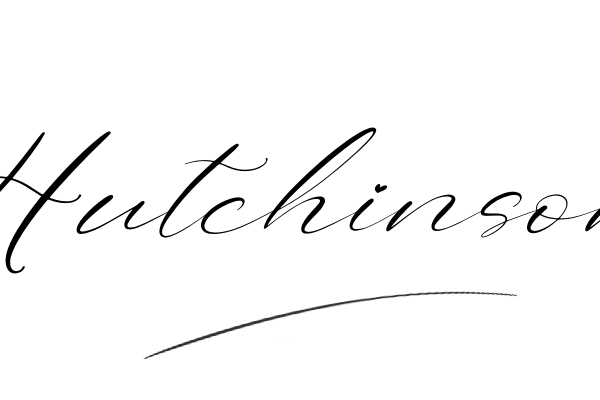 The best stylish Hutchinson name signature simple easy in English
