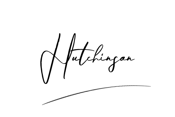 The best stylish Hutchinson name signature simple easy in English