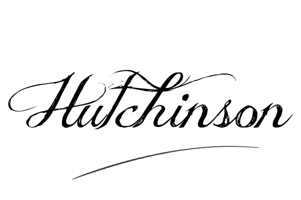 The best stylish Hutchinson name signature simple easy in English