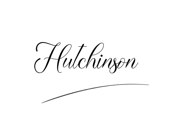 The best stylish Hutchinson name signature simple easy in English