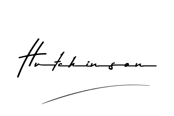 The best stylish Hutchinson name signature simple easy in English