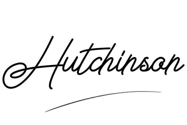 The best stylish Hutchinson name signature simple easy in English