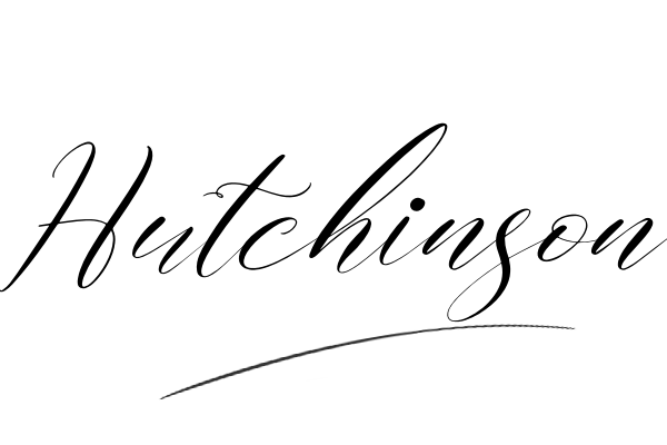 The best stylish Hutchinson name signature simple easy in English