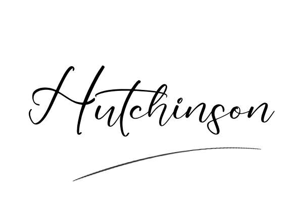 The best stylish Hutchinson name signature simple easy in English