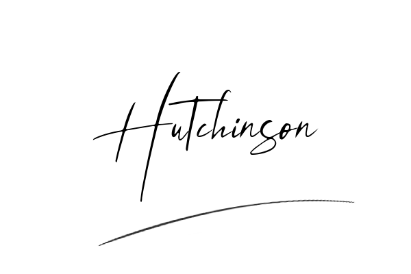 The best stylish Hutchinson name signature simple easy in English