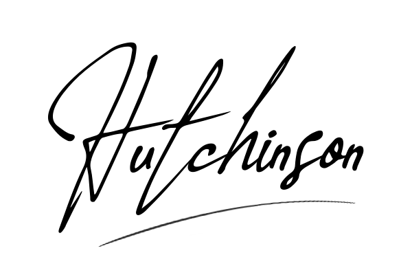 The best stylish Hutchinson name signature simple easy in English