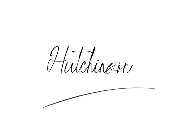 The best stylish Hutchinson name signature simple easy in English