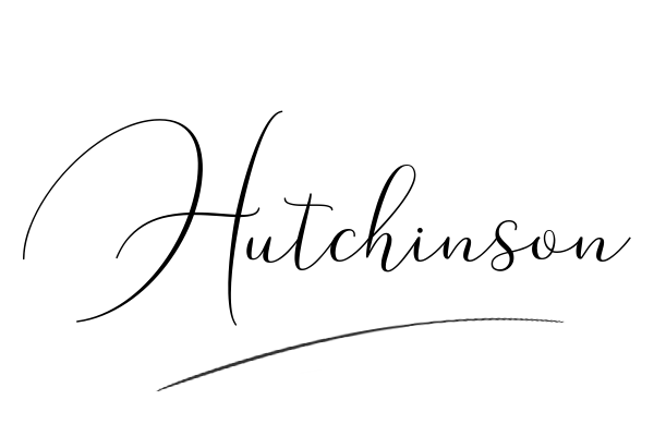 The best stylish Hutchinson name signature simple easy in English