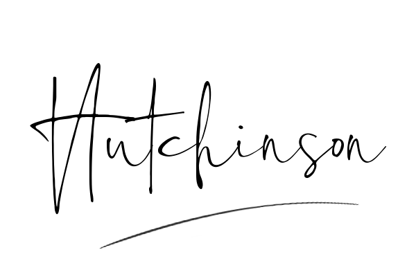 The best stylish Hutchinson name signature simple easy in English