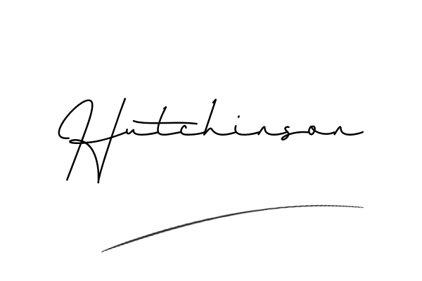 The best stylish Hutchinson name signature simple easy in English