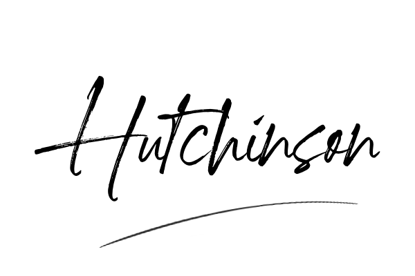 The best stylish Hutchinson name signature simple easy in English