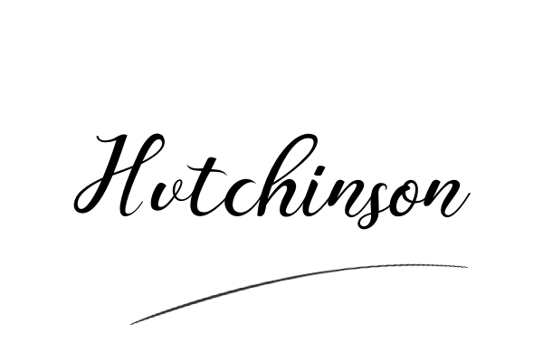 The best stylish Hutchinson name signature simple easy in English