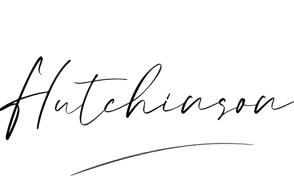 The best stylish Hutchinson name signature simple easy in English