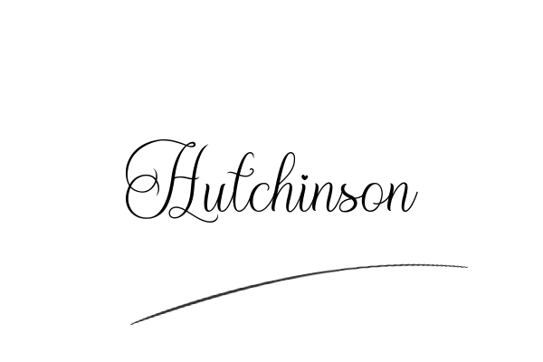 The best stylish Hutchinson name signature simple easy in English