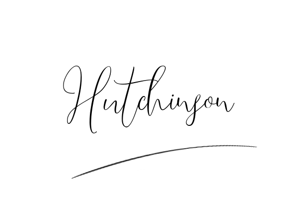 The best stylish Hutchinson name signature simple easy in English