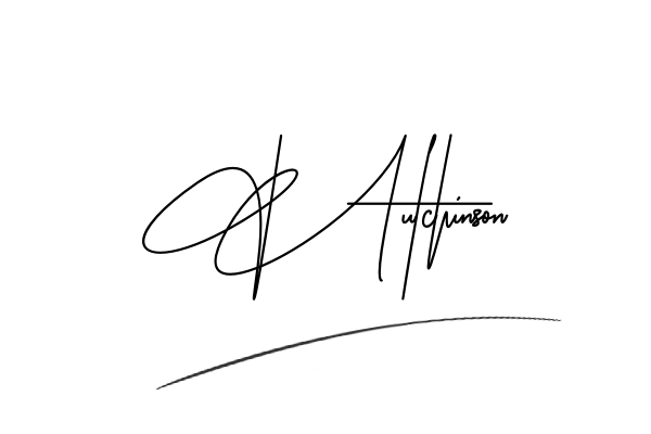 The best stylish Hutchinson name signature simple easy in English