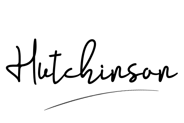 The best stylish Hutchinson name signature simple easy in English